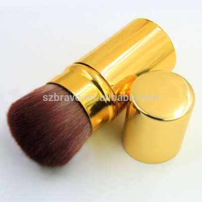 Portable retractable type blush brush single makeup brush makeup face foundation tool